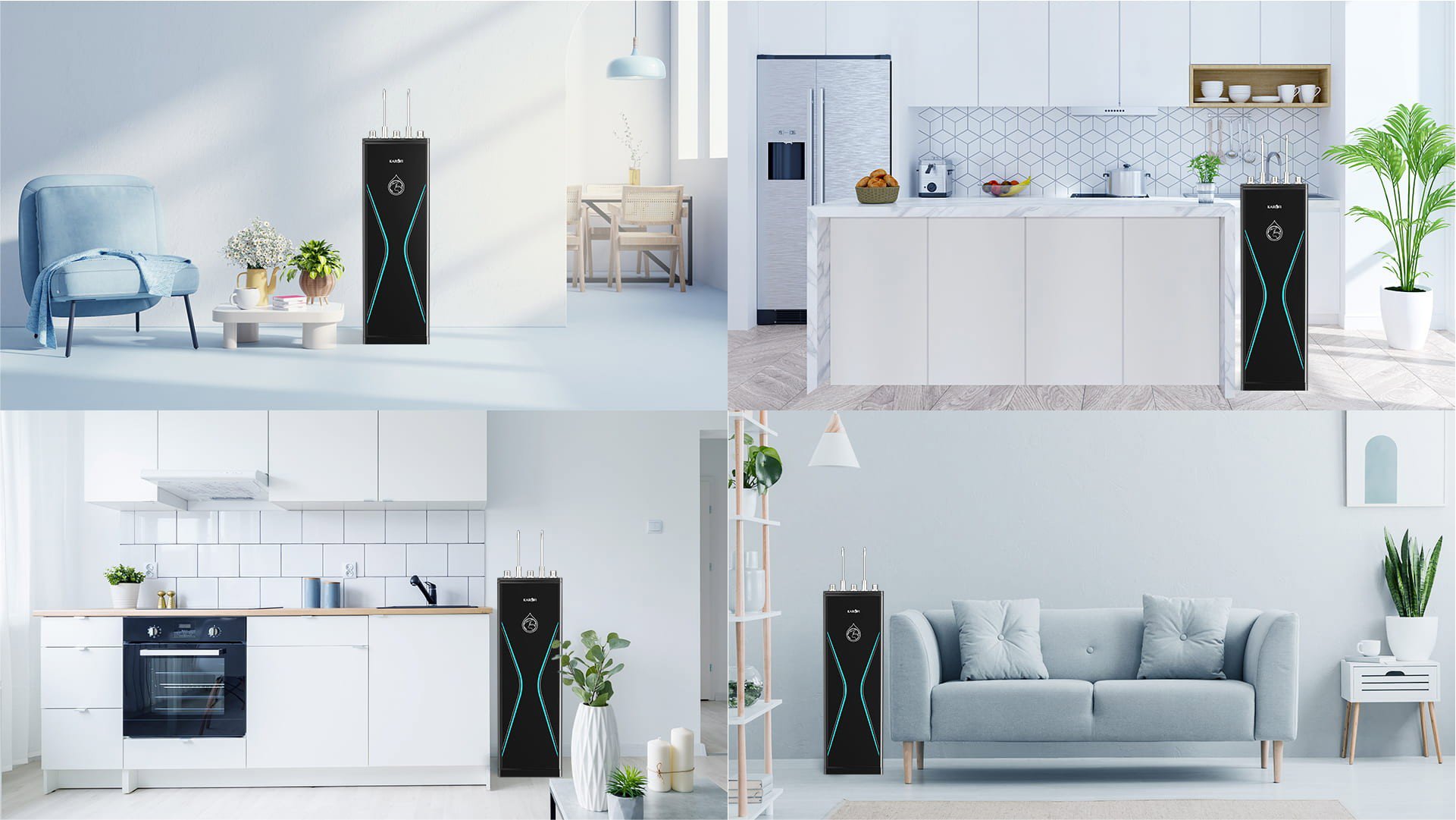 Máy lọc nước nóng lạnh Karofi KAD-D528